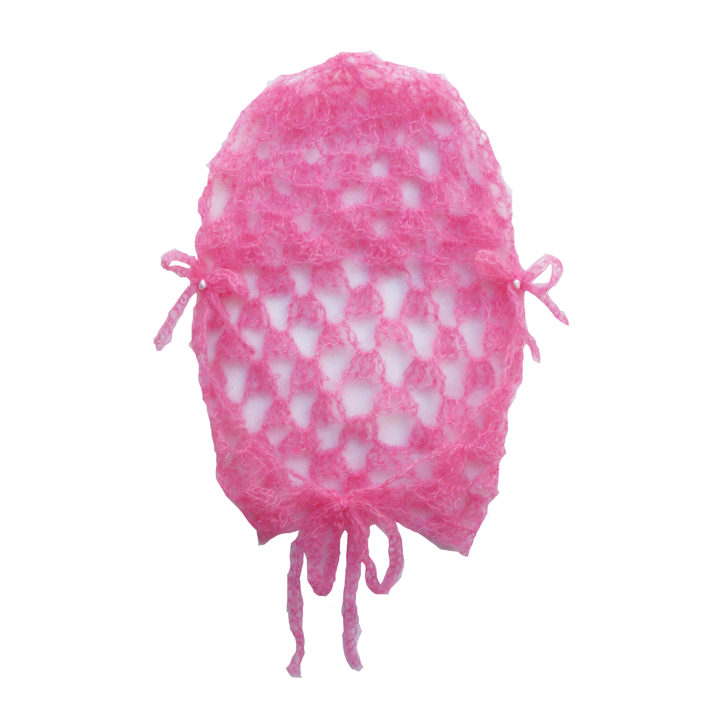 HOT PINK MOHAIR BONNET