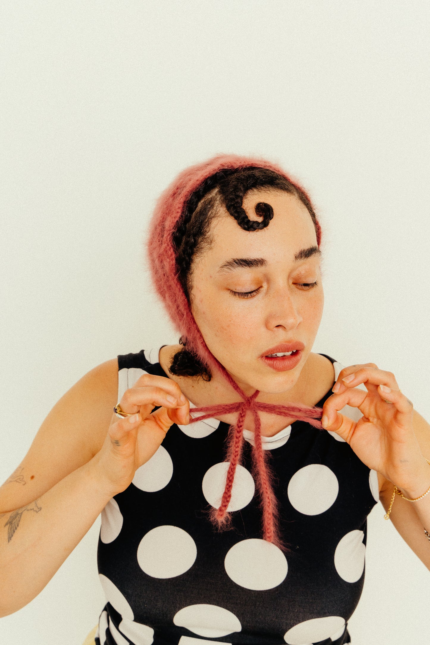ANGORA CROCHET CAP