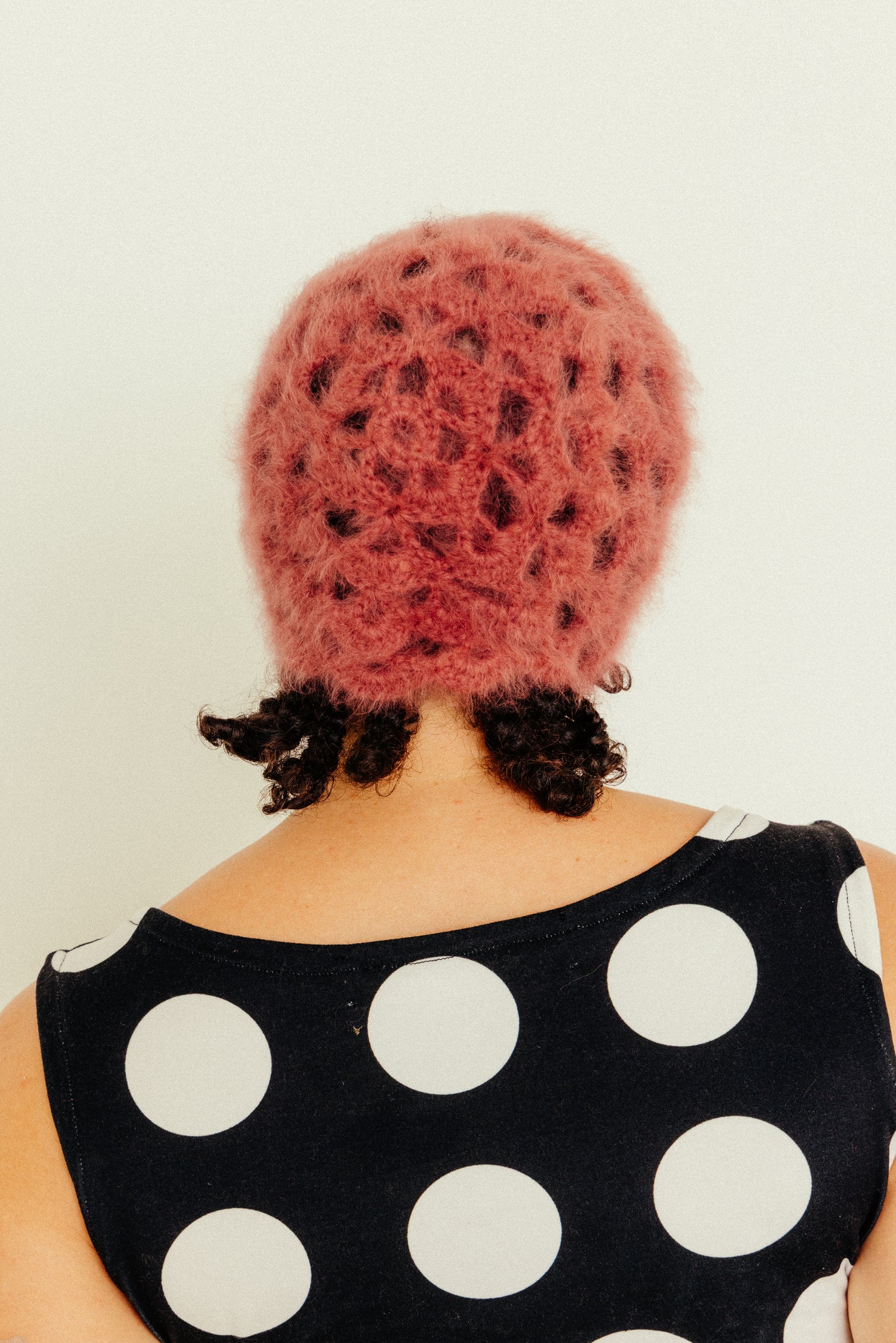 ANGORA CROCHET CAP