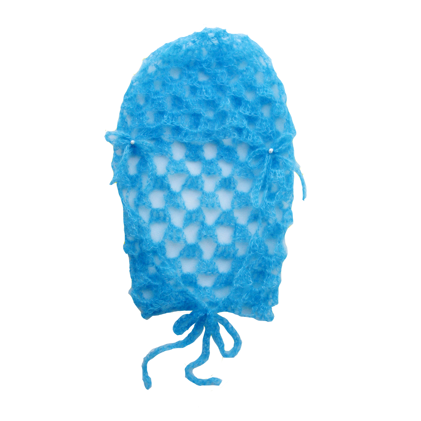 CANARY BLUE SILK MOHAIR BONNET