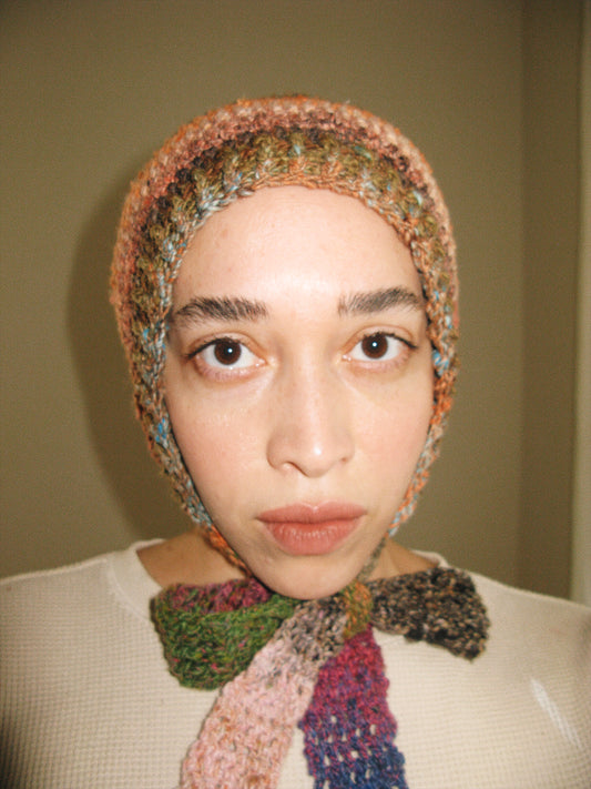 FOREST SILK WOOL CAP BONNET