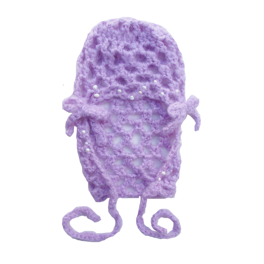 LAVENDER HAZE MOHAIR BONNET