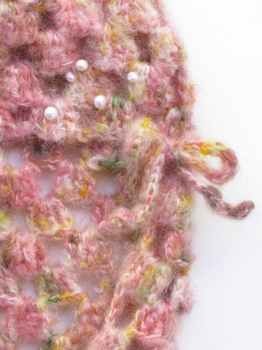 MOHAIR FAIRY PEARL BONNET